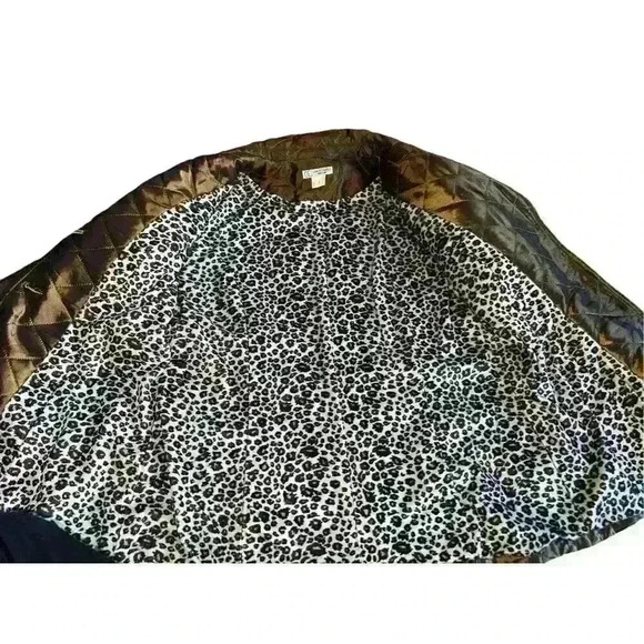 Grace chuang Ny  Rare Vgt Sz m brown gold Collar Button Boho Goblin Core - Picture 7 of 8